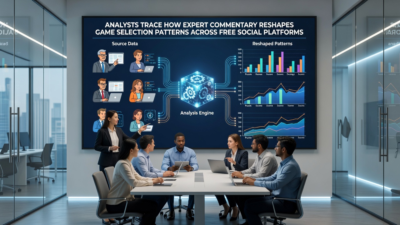 Charts and graphs showing game selection changes after expert commentary releases