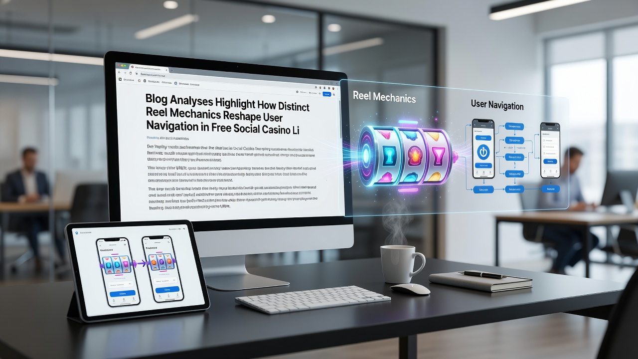User navigation trends driven by reel mechanics in social casinos