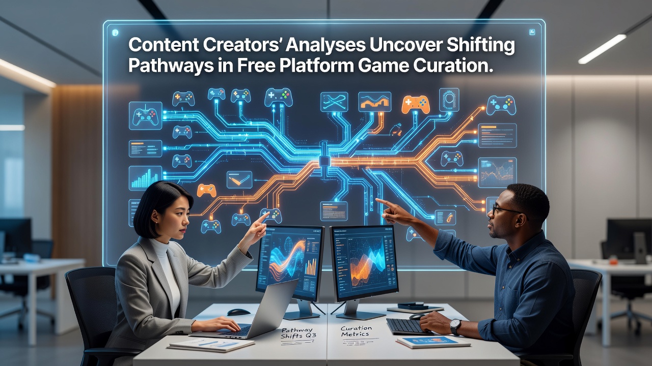 Content creators reviewing game curation trends on free platforms