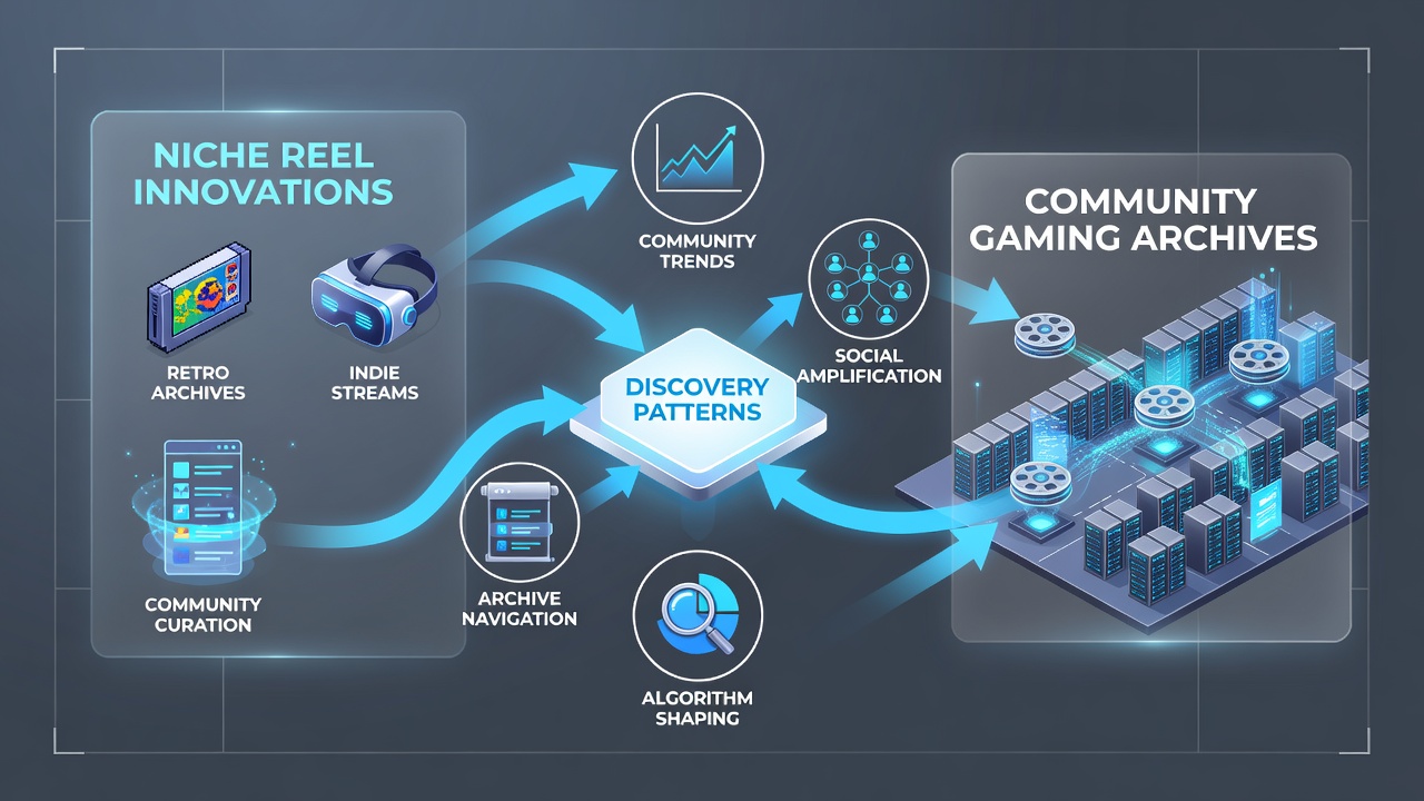 Visualization of discovery pathways linking modern reel mechanics to historical gaming archives